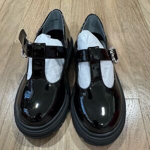 NINA Girls' Stassi T Strap Platform Shoes Toddler SIZE 9M